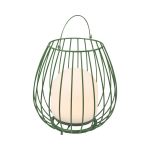 Nordlux Lampe De Chevet Jim To-Go Portable Batterie Métal Vert 3W 300lm - 827 Blanc Très Chaud | 3 Niveaux De Gradation Dimmable 