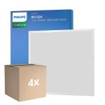 Lot 4x Philips Panneau LED CoreLine RC132V 22/31W 2900-4300lm - 830-835-840 CCT | 60x60cm - UGR <19 - Puissance Réglable 