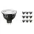 Lot 10x Philips Master LED Spot GU5.3 MR16 6.7W 440lm 60D - 930 Blanc Chaud | Meilleur rendu des couleurs - Dimmable - Équivalent 35W