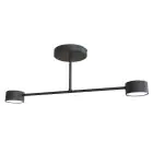 Emibig Plafonnier Halo Acier Noir | Convient pour 2x GX53 - Max 8W