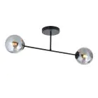Emibig Plafonnier Roma Acier Noir | Convient pour 2x E14 - Max 10W