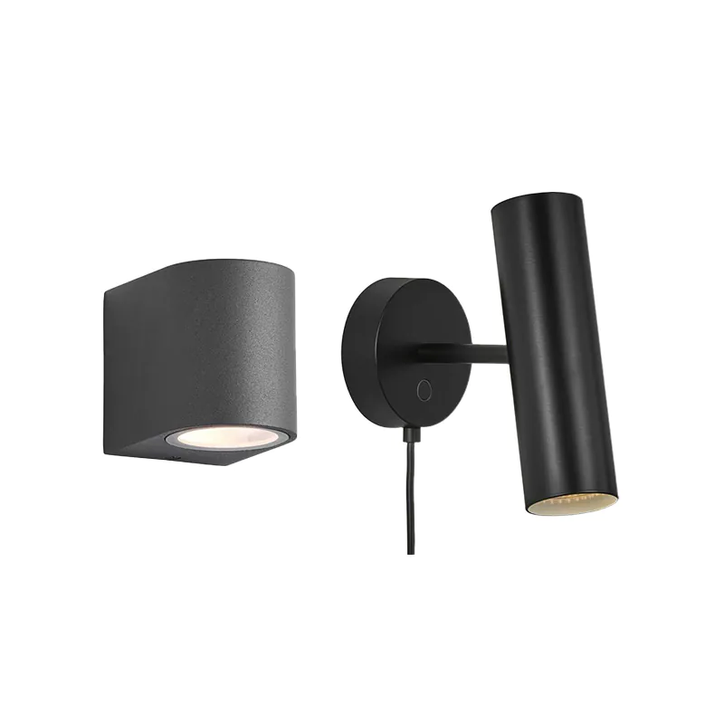 Wandlampen zwart