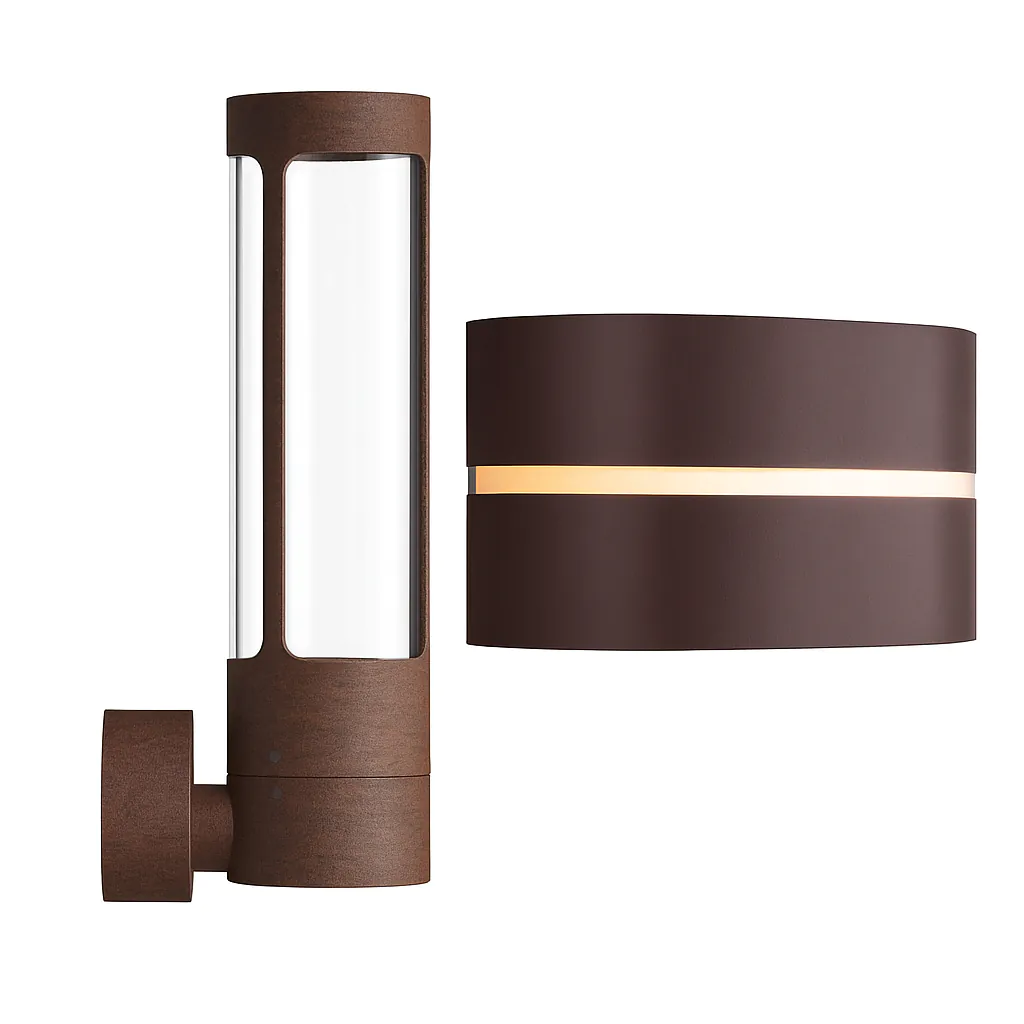 Wandlampen bruin