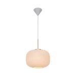 Nordlux Milford Pendelarmatuur Glas Wit | Geschikt voor E27