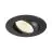 SLV New Tria 68 Spot Aluminium Zwart Rond 11W 700lm 60D - 918-930 Dim To Warm | Zaagmaat 68mm -  Beste Kleurweergave