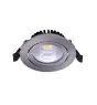 Noxion LED Kantelbaar Slim Spot Zilver Rond 6W 550lm 60D - 927 Zeer Warm Wit | 85mm - IP54 - Dimbaar - Beste Kleurweergave