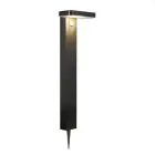 Nordlux Solar Tuinverlichting Rica Vierkant Roestvrij Staal Zwart 4.5W 380lm - 830 Warm Wit |Bewegings- en Lichtsensor
