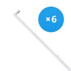 Voordeelpak 6x LED Montagebalk Click T8 | Geschikt voor 150cm LED Buis 