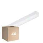 Voordeelpak 4x Philips LED Montagebalk CoreLine Wit 17W 2400lm - 865 Daglicht |60cm - - Vervangt 2x18W